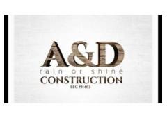 Licensed, Bonded, and Insured A&D Rain or Shine: Your Go-To Contractor!