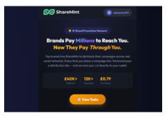 Nothing to pay just big global corporations want to spend advertising budget effectively Free for al